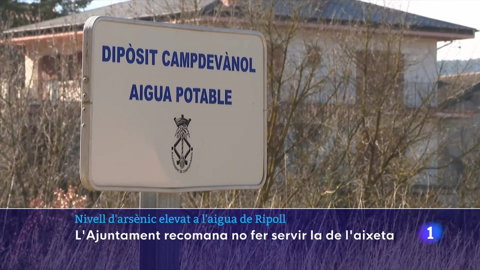 Nivell d'arsènic elevat a l'aigua de Campdevànol i Ripoll