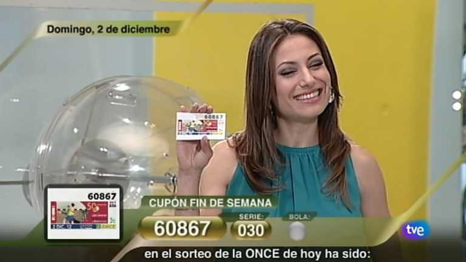 Sorteo ONCE - 02/12/12 - Ver ahora
