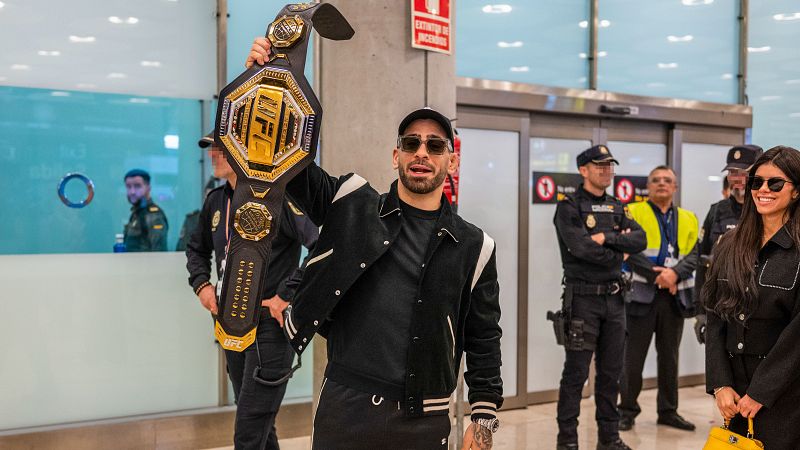 Ilia Topuria, a su llegada a España: "El Bernabéu es el único estadio preparado para enfrentarme a McGregor"