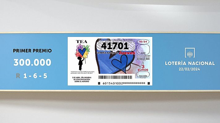 SELAE - Sorteo de la Lotería Nacional del 22/02/2024