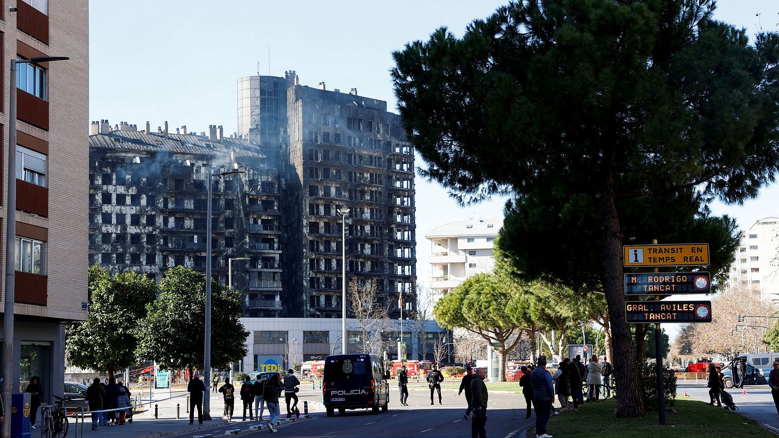 Incendio en Valencia: "El tema material ahora es lo de menos"