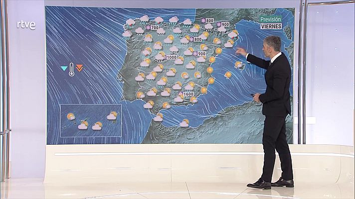 El tiempo - Precipitaciones localmente fuertes o persistentes en Galicia