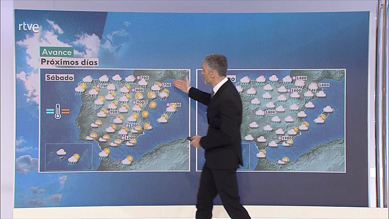 Descenso notable de las temperaturas máximas en buena parte de la Península - ver ahora