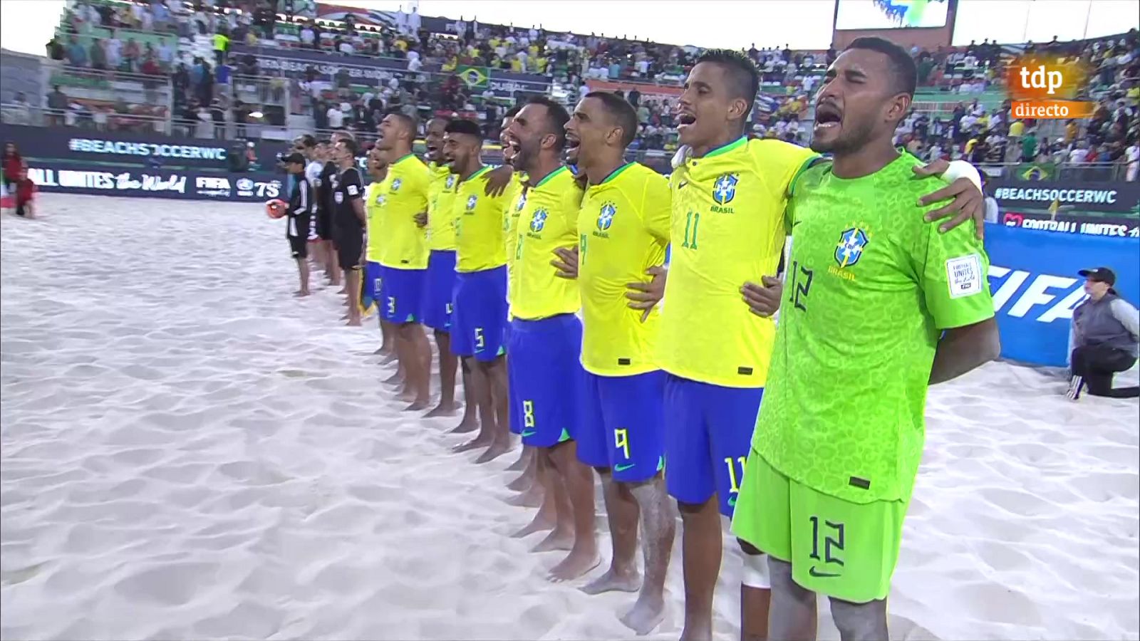 Fútbol Playa Copa Mundial. 1ª semifinal Irán Brasil