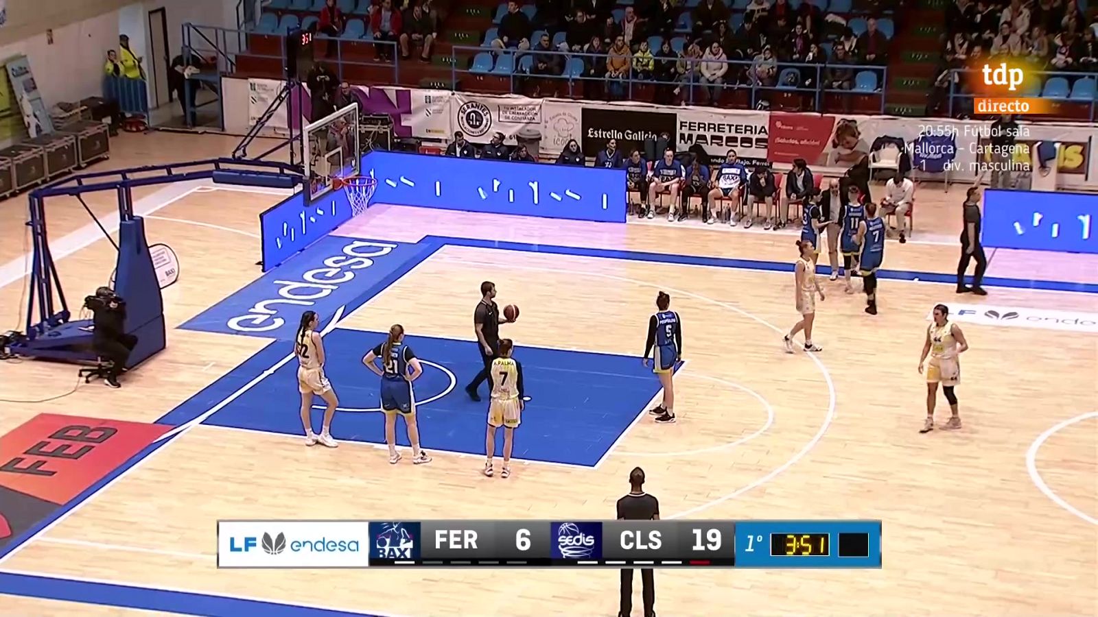 Baloncesto - Liga Endesa 22ª Jornada Baxi Ferrol - Cadí La Seu - ver ahora