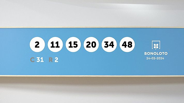SELAE - Sorteo de la Lotería Bonoloto del 24/02/2024