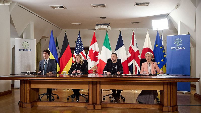Los líderes del G7 se comprometen a seguir ayudando a Ucrania