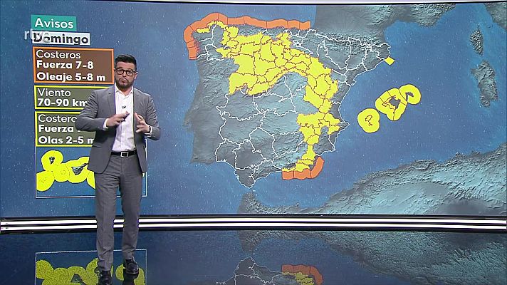 El tiempo - Las temperaturas continuarán descendiendo en el litoral mediterráneo peninsular y los archipiélagos