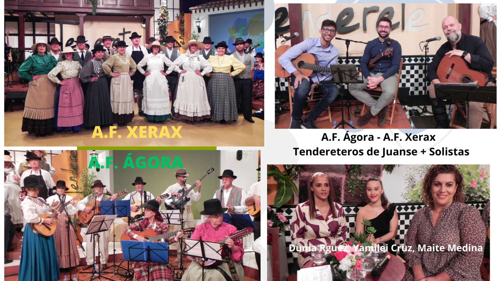 Tenderete - 25/02/2024 con la A.F. Ágora y el C. de Baile Xerax + Tendereteros de Juanse con Yamilei Cruz, Maite Medina y Dunia Rodríguez
