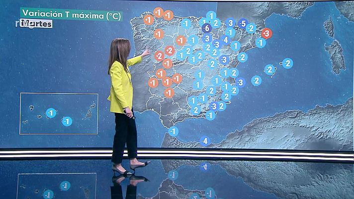 Intervalos de viento fuerte en litorales y zonas de montaña de la Península, sierras del tercio oriental, Melilla y Baleares