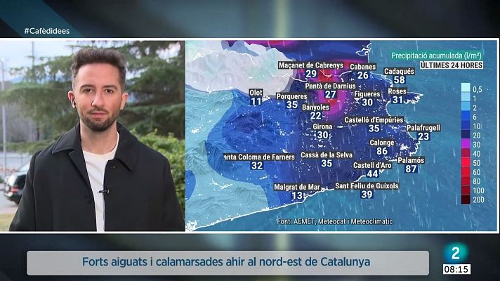 El temps - Dels aiguats d'ahir a un dimarts de nevades al Pirineu i fortes ventades