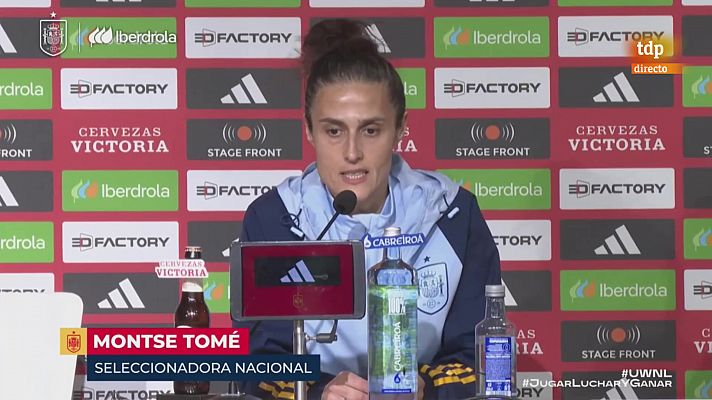 Montse Tomé sobre Alexia Putellas: "Tenemos 25 jugadoras disponibles"