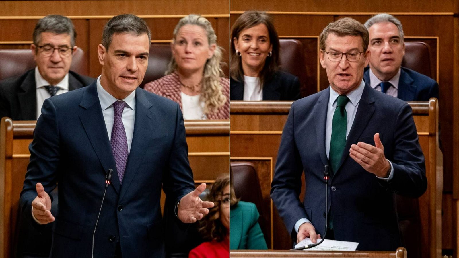 Sánchez defiende que su Gobierno es "implacable" contra la corrupción y Feijóo le echa en cara el 'caso Koldo': "Usted lo sabía"