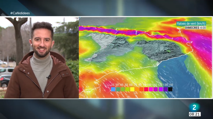 El temps - La nevada perd pistonada, però es manté el fort vent i la mala mar
