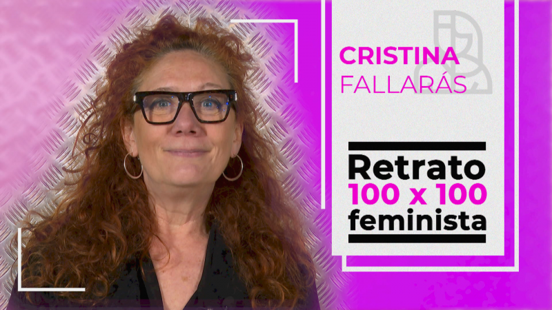 objetivo igualdad-Retrato 100x100 feminista Cristina Fallars | Ver