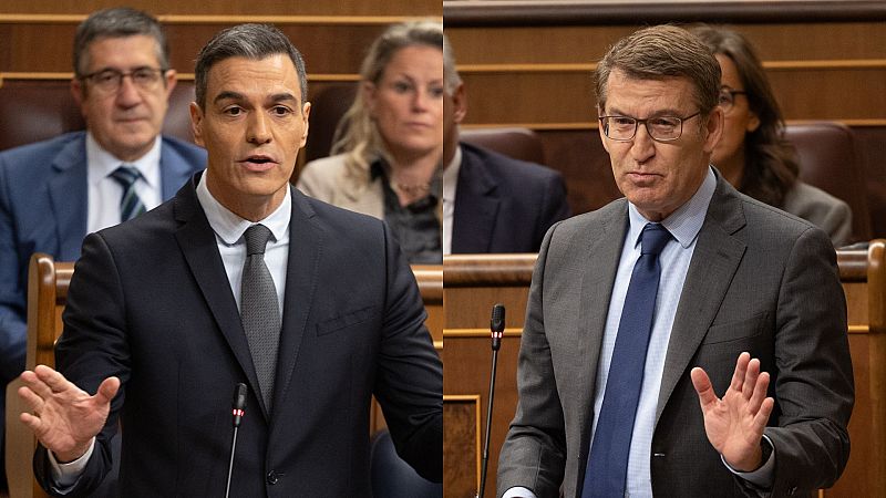 Sánchez y Feijóo protagonizan un cara a cara de alto voltaje en el Congreso por el 'caso Koldo'