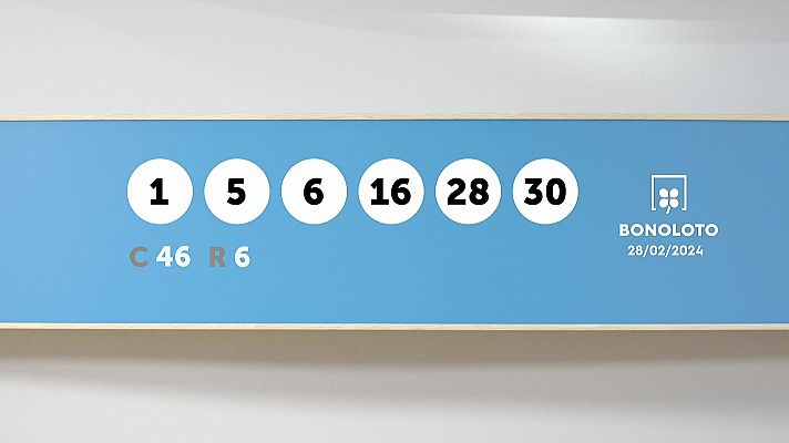 SELAE - Sorteo de la Lotería Bonoloto del 28/02/2024