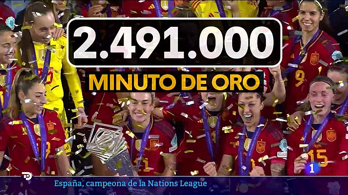 Fútbol - Casi 2 millones y medio de personas vieron cómo Irene Paredes levantó el título de la Nations League