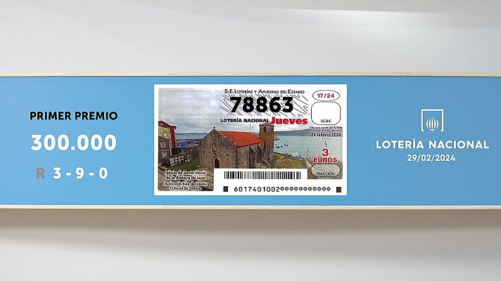 SELAE - Sorteo de la Lotería Nacional del 29/02/2024