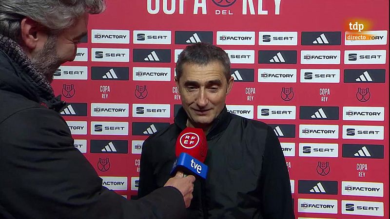 Valverde: "No pensamos más que en el hecho de que estamos en la final, la Copa significa mucho para Bilbao"