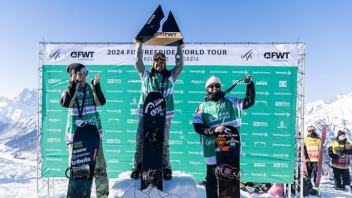 Nùria Castán lidera el circuito mundial de snowboard freeride tras ganar en Georgia