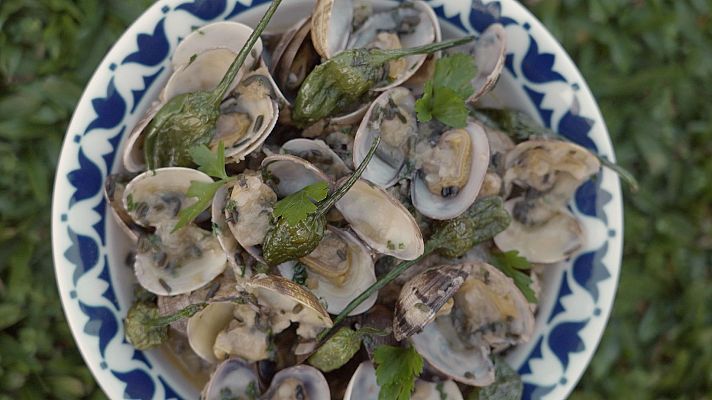 Almejas con salsa verde