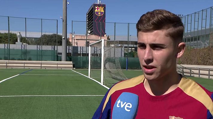 Telediario 1 - Fermín López, a RTVE: "Me gustaría que Xavi se quedara"