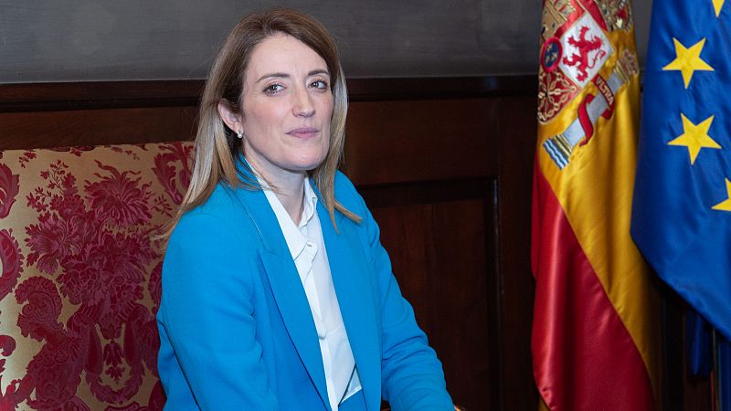 Elecciones europeas: Entrevista a la presidenta de la Eurocámara, Roberta Metsola - La tarde en 24h | Ver