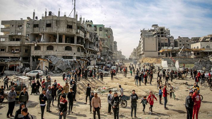 Telediario 2 - Hamás anuncia la muerte de 7 rehenes por bombardeos israelíes en Gaza