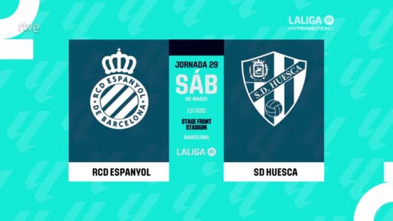 Espanyol - Huesca: resumen del partido, 29ª jornada. Ver en RTVE Play