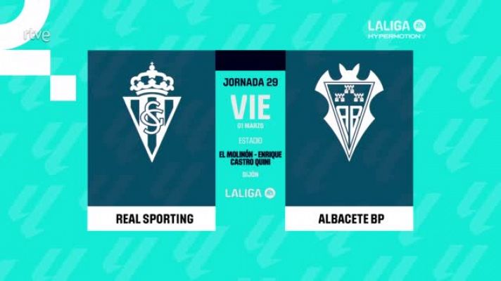 Sporting - Albacete: resumen del partido, 29ª jornada | Segunda