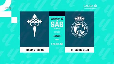 Racing de Ferrol - Racing de Santander: resumen del partido de la 29 jornada de Liga | Segunda