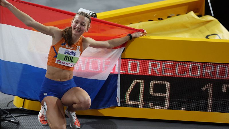 Femke Bol bate el récord del mundo de 400m en Glasgow