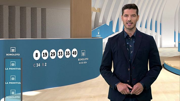 Loterías - Sorteo de la Bonoloto y Primitiva del 02/03/2024