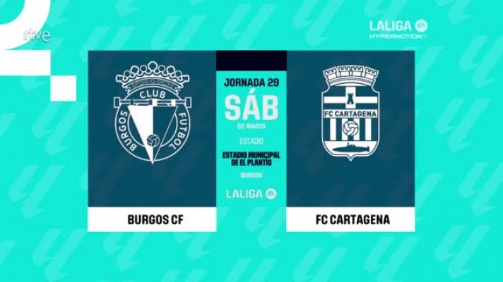 Burgos - Cartagena: resumen del partido de la 29ª jornada