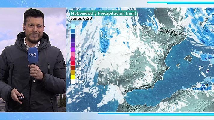 Probables precipitaciones localmente fuertes y/o persistentes en el extremo noroeste peninsular y Pirineos