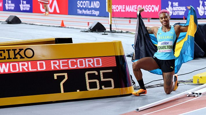 La bahameña Devynne Charlton bate su propio récord del mundo de 60m vallas