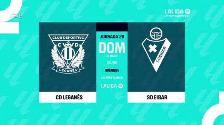 Leganés - Eibar: resumen del partido, 29ª jornada