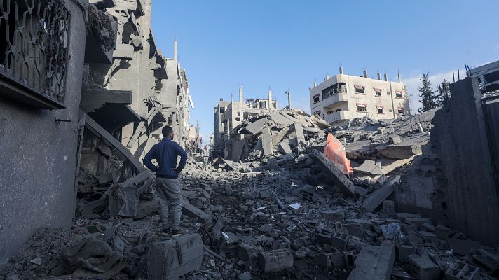 Telediario 1 - Más de un millar de gazatíes en Cisjordania esperan volver a casa