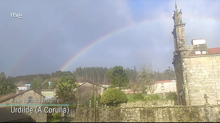 Precipitaciones abundantes en el oeste de Galicia