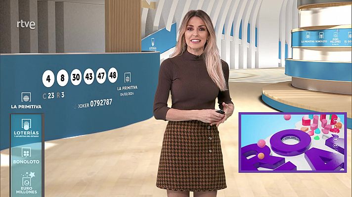 Loterías - Sorteo de la Bonoloto y Primitiva del 04/03/2024