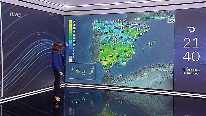 El tiempo - Heladas moderadas en la Cantábrica occidental y Pirineos
