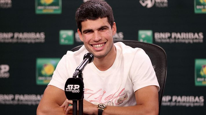 Telediario 1 - Carlos Alcaraz siente "algo especial" en la defensa del título de Indian Wells