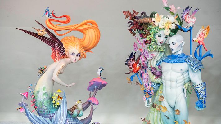 Telediario 1 - Los artistas falleros ultiman detalles para que los ninots salgan a las calles valencianas en una semana