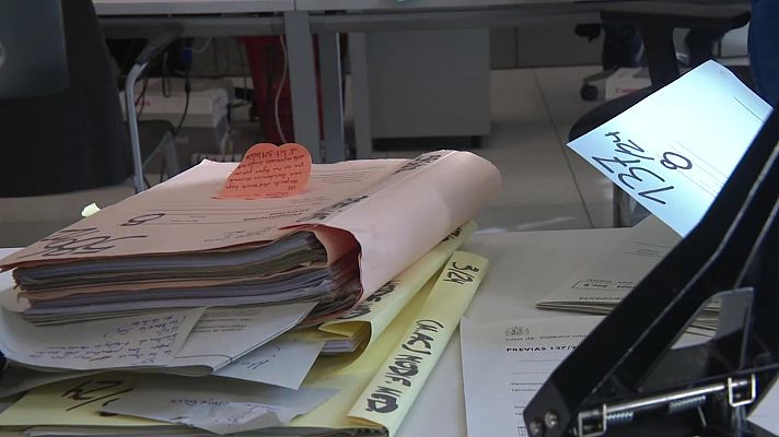 Telediario 2 - Saturación judicial: retrasos en los casos de violencia sobre las mujeres