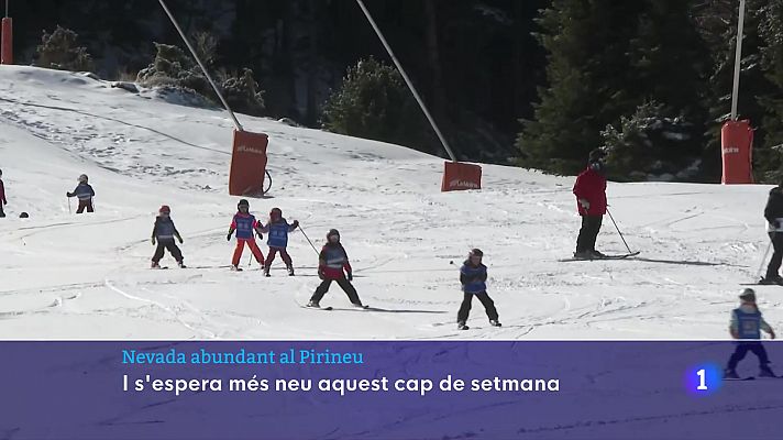 L'Informatiu - Nevada abundant al Pirineu: se n'espera més aquest cap de setmana