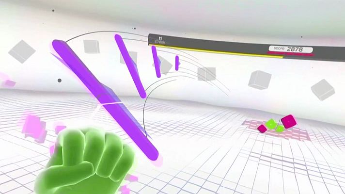 Telediario 1 - 'Beat the Beats': así es el videojuego musical para "bailar" con los puños