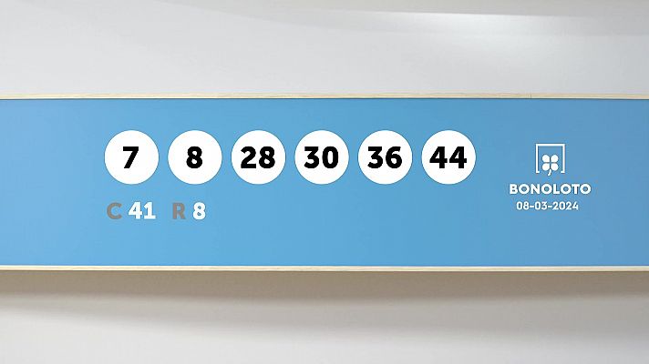 SELAE - Sorteo de la Lotería Bonoloto del 08/03/2024