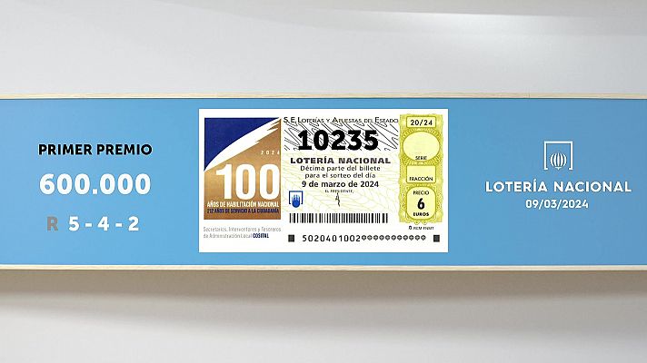 SELAE - Sorteo de la Lotería Nacional del 09/03/2024