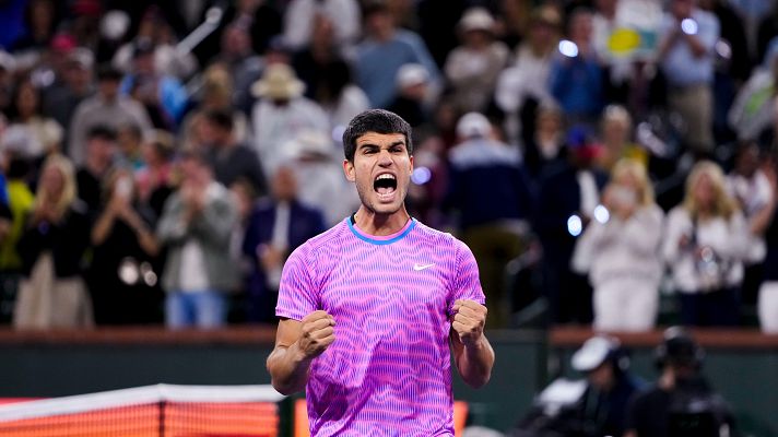 Vídeo: los puntos decisivos en la remontada de Carlos Alcaraz ante Matteo Arnaldi en Indian Wells